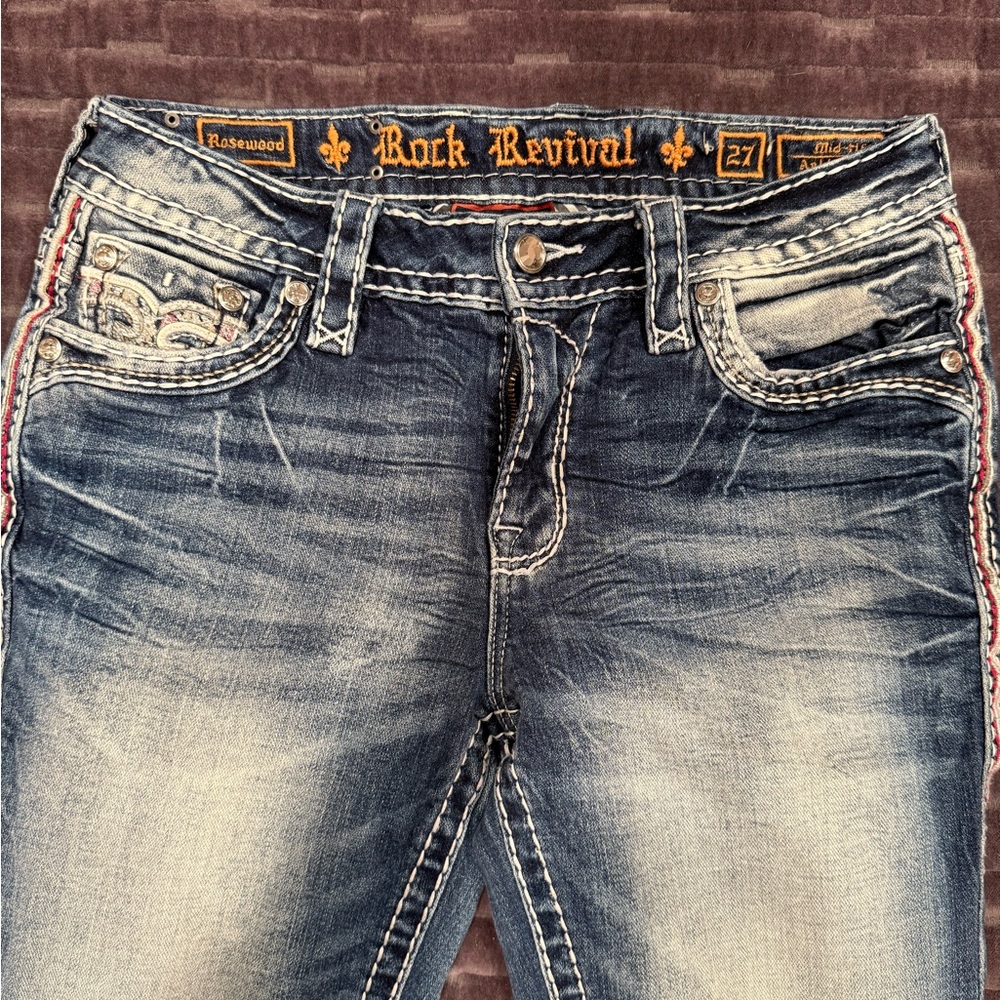 Rock Revival Women's Faded Indigo Skinny Jeans